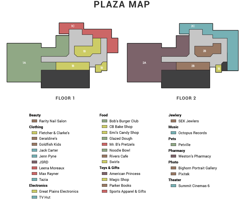 Colorado Mountain Plaza Map